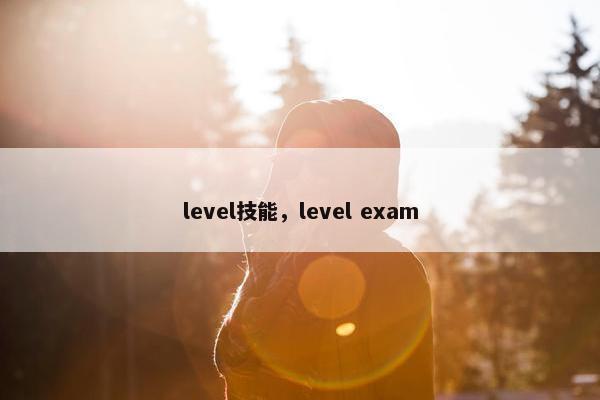 level技能，level exam
