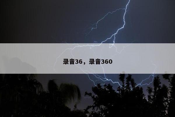 录音36，录音360