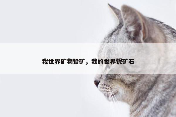 我世界矿物铅矿，我的世界铌矿石