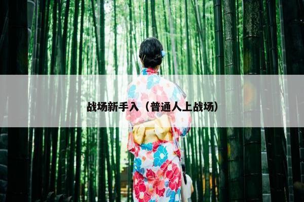 战场新手入（普通人上战场）