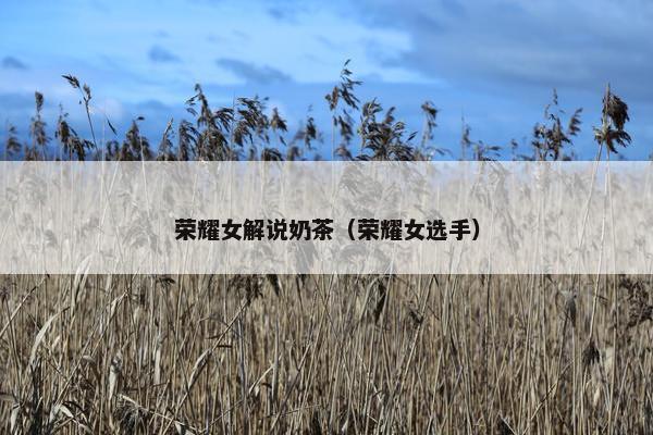 荣耀女解说奶茶（荣耀女选手）
