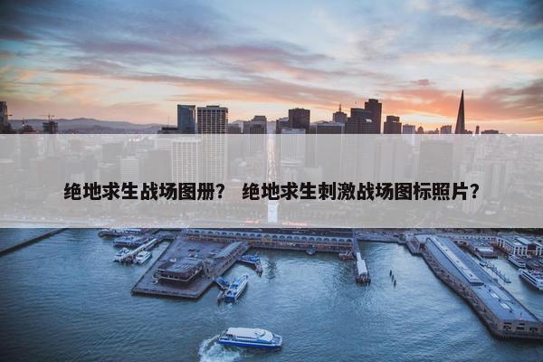 绝地求生战场图册？ 绝地求生刺激战场图标照片？