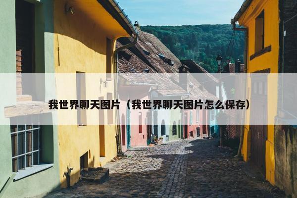 我世界聊天图片（我世界聊天图片怎么保存）