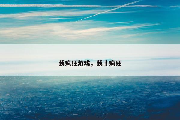 我疯狂游戏，我夲疯狂