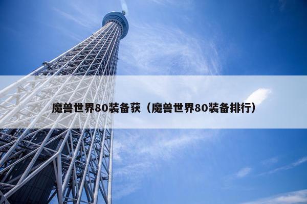 魔兽世界80装备获（魔兽世界80装备排行）