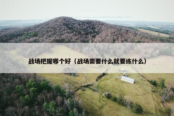 战场把握哪个好（战场需要什么就要练什么）