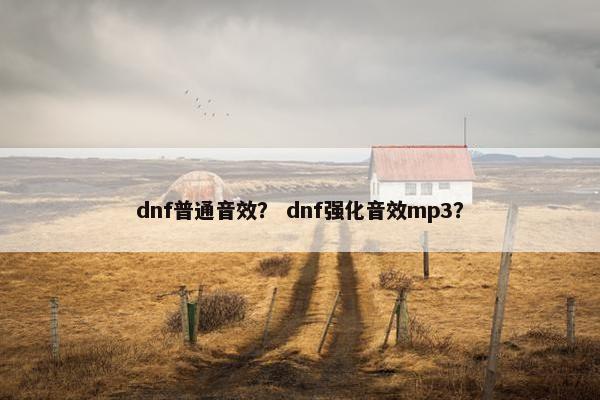 dnf普通音效？ dnf强化音效mp3？