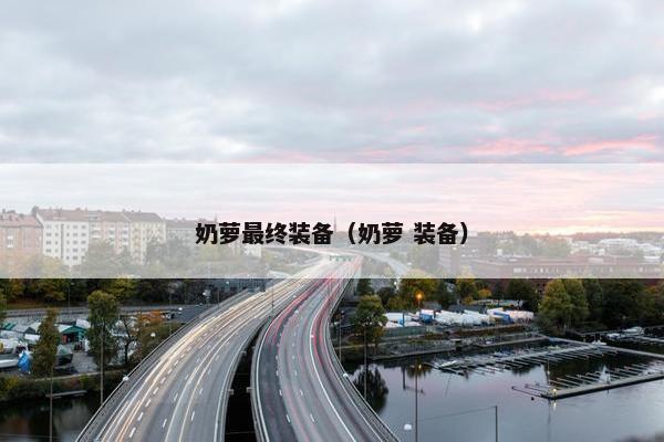 奶萝最终装备（奶萝 装备）