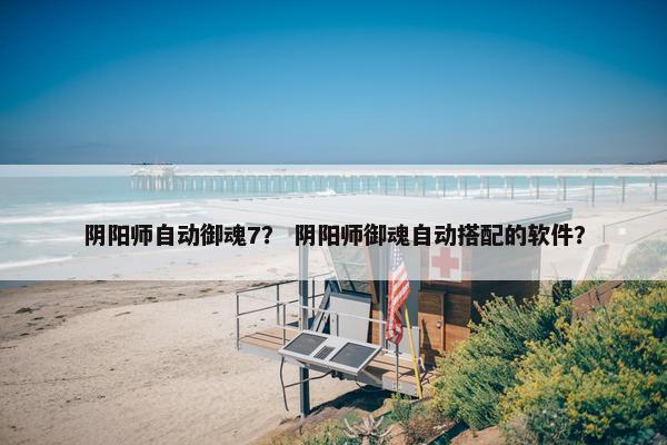 阴阳师自动御魂7？ 阴阳师御魂自动搭配的软件？