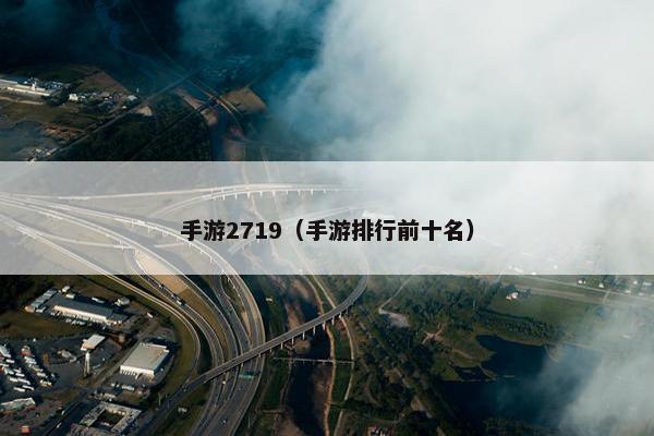 手游2719（手游排行前十名）