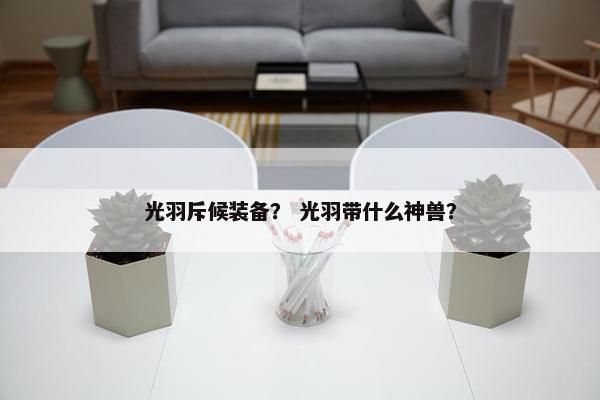 光羽斥候装备？ 光羽带什么神兽？