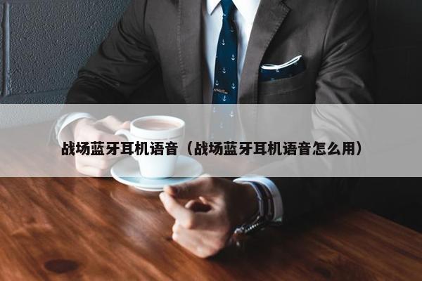 战场蓝牙耳机语音（战场蓝牙耳机语音怎么用）