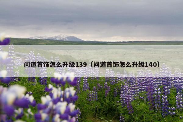 问道首饰怎么升级139（问道首饰怎么升级140）