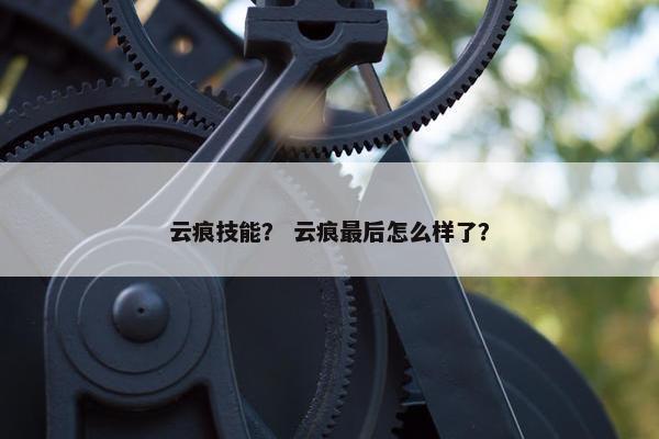 云痕技能？ 云痕最后怎么样了？