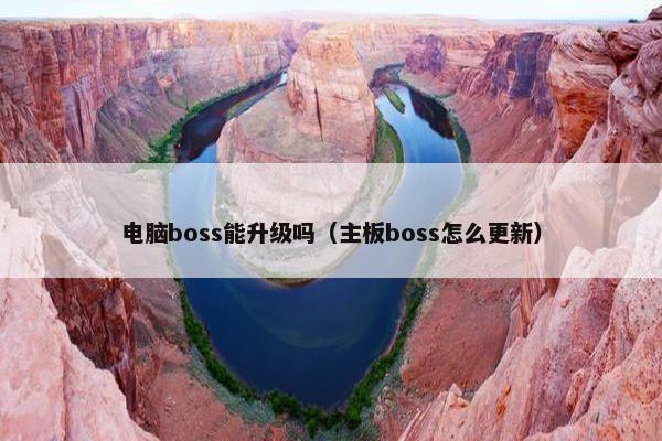 电脑boss能升级吗（主板boss怎么更新）