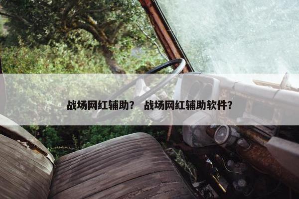 战场网红辅助？ 战场网红辅助软件？