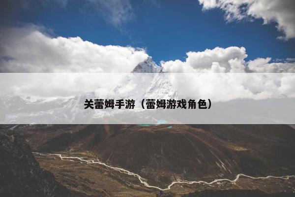 关蕾姆手游（蕾姆游戏角色）