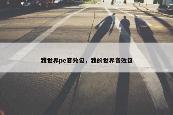 我世界pe音效包，我的世界音效包