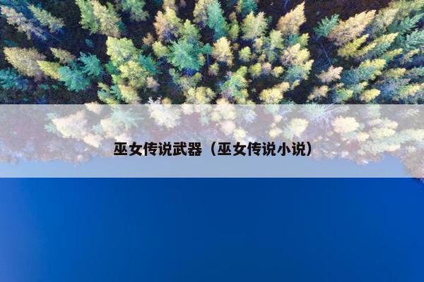 巫女传说武器（巫女传说小说）