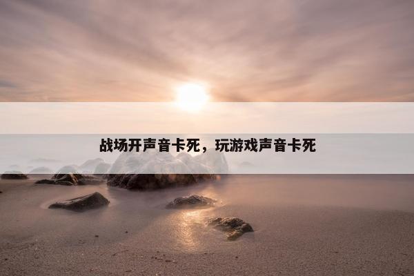 战场开声音卡死，玩游戏声音卡死