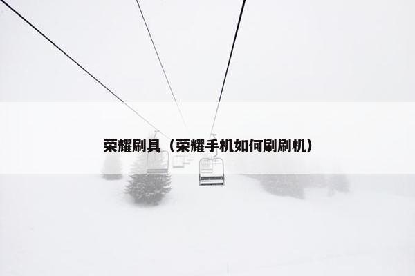 荣耀刷具（荣耀手机如何刷刷机）