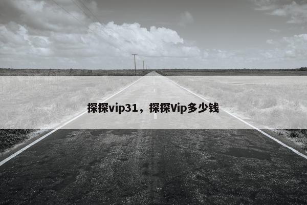 探探vip31，探探Vip多少钱