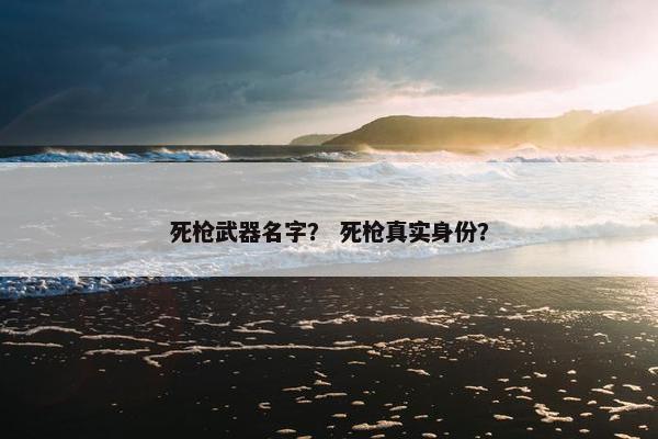 死枪武器名字？ 死枪真实身份？