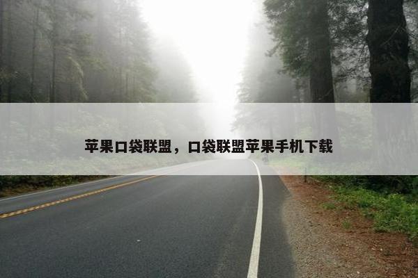 苹果口袋联盟，口袋联盟苹果手机下载