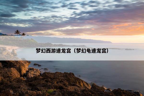 梦幻西游速龙宫（梦幻龟速龙宫）