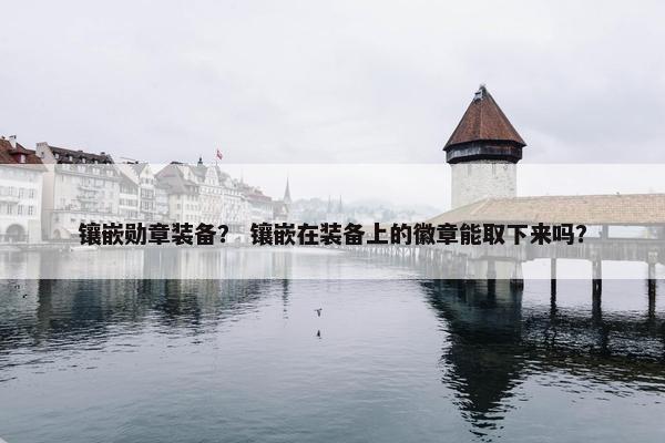 镶嵌勋章装备？ 镶嵌在装备上的徽章能取下来吗？