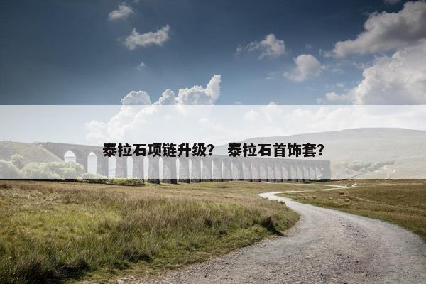 泰拉石项链升级？ 泰拉石首饰套？