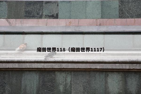 魔兽世界118（魔兽世界1117）