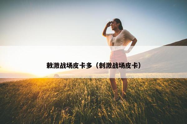 敕激战场皮卡多（刺激战场皮卡）