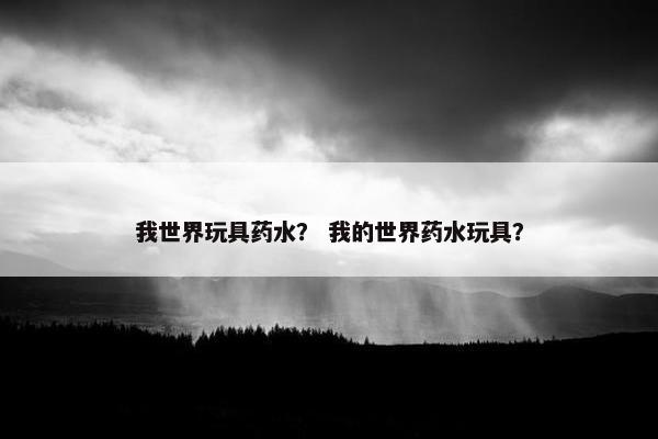 我世界玩具药水？ 我的世界药水玩具？