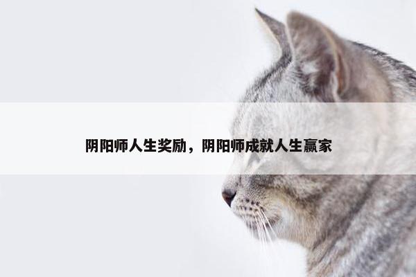 阴阳师人生奖励，阴阳师成就人生赢家