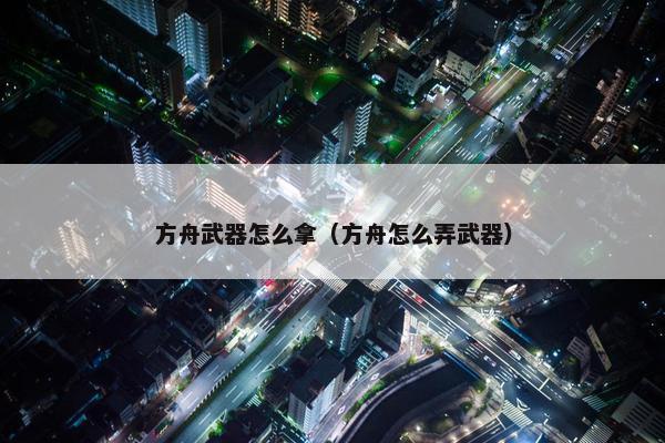 方舟武器怎么拿（方舟怎么弄武器）