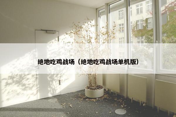 绝地吃鸡战场（绝地吃鸡战场单机版）