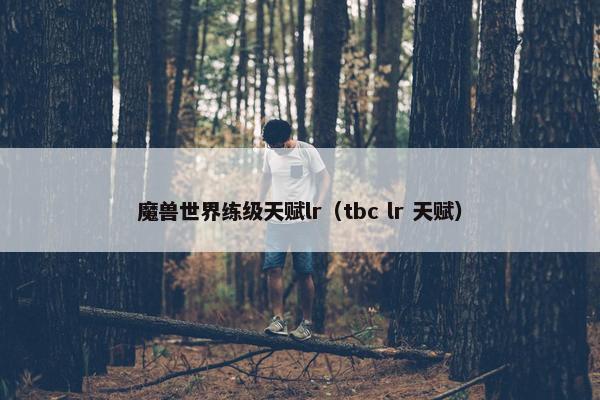魔兽世界练级天赋lr（tbc lr 天赋）