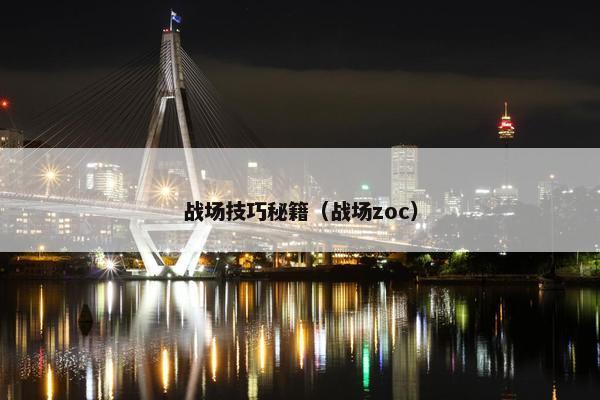 战场技巧秘籍（战场zoc）