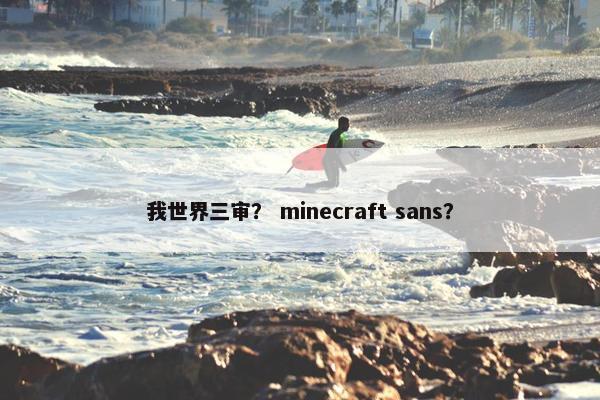 我世界三审？ minecraft sans？