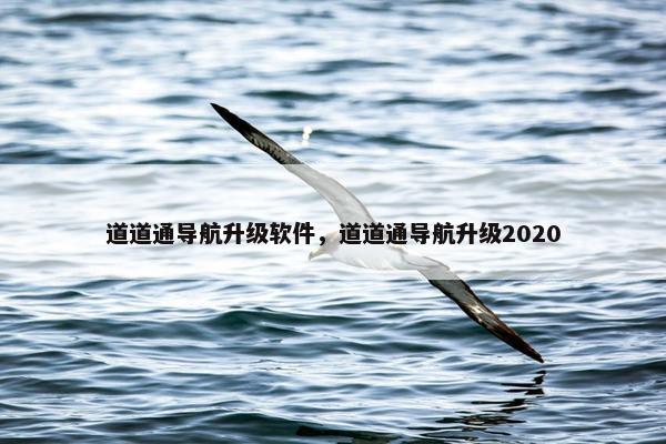道道通导航升级软件，道道通导航升级2020
