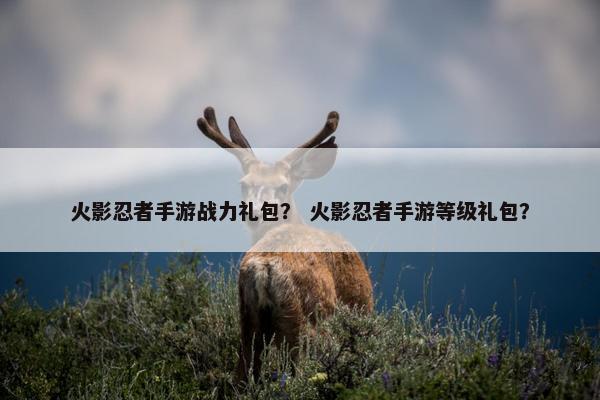火影忍者手游战力礼包？ 火影忍者手游等级礼包？