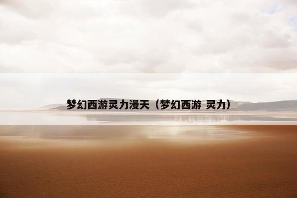 梦幻西游灵力漫天（梦幻西游 灵力）