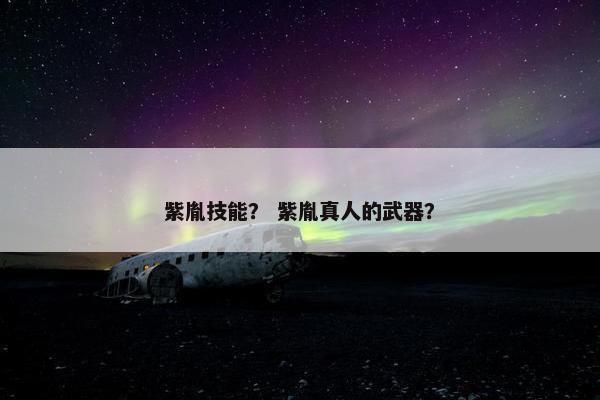 紫胤技能？ 紫胤真人的武器？