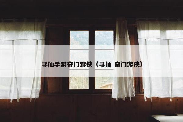 寻仙手游奇门游侠（寻仙 奇门游侠）