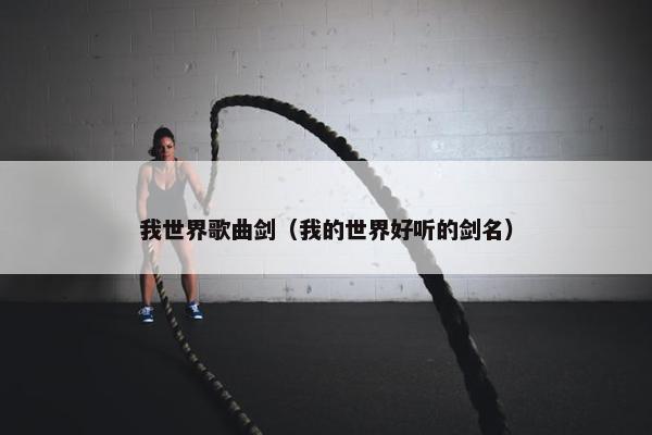 我世界歌曲剑（我的世界好听的剑名）