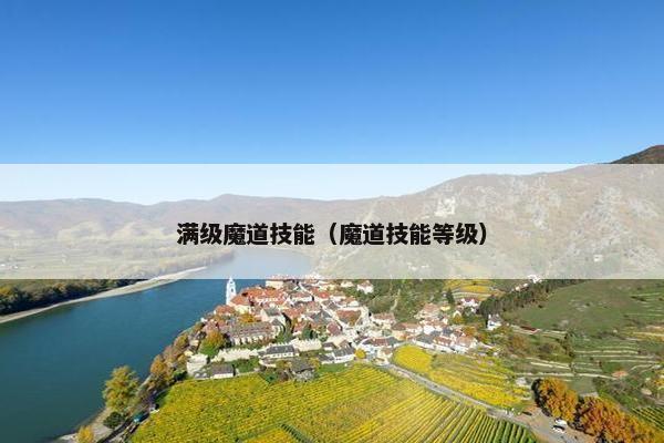 满级魔道技能（魔道技能等级）