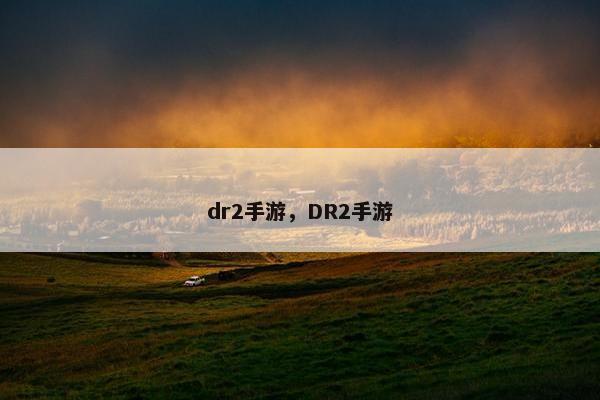dr2手游，DR2手游
