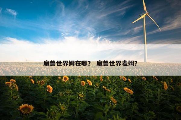 魔兽世界姆在哪？ 魔兽世界麦姆？