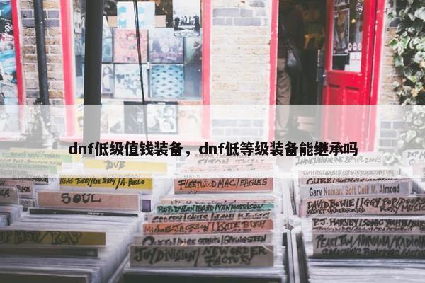 dnf低级值钱装备，dnf低等级装备能继承吗